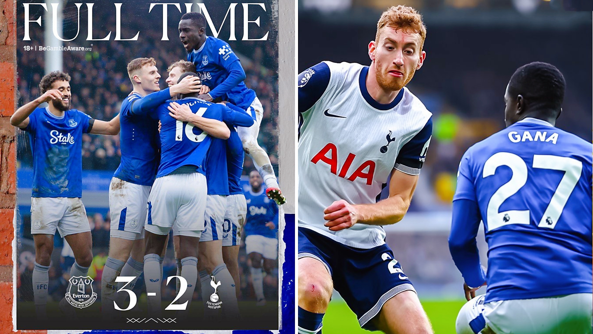 埃弗顿爆冷胜热刺，英超三强竞争更加激烈的简单介绍